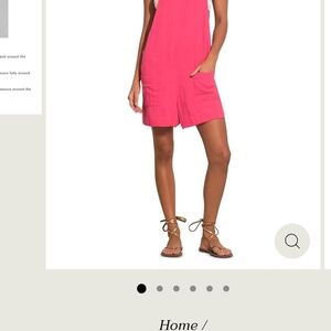 Elan Pink Sleeveless Romper